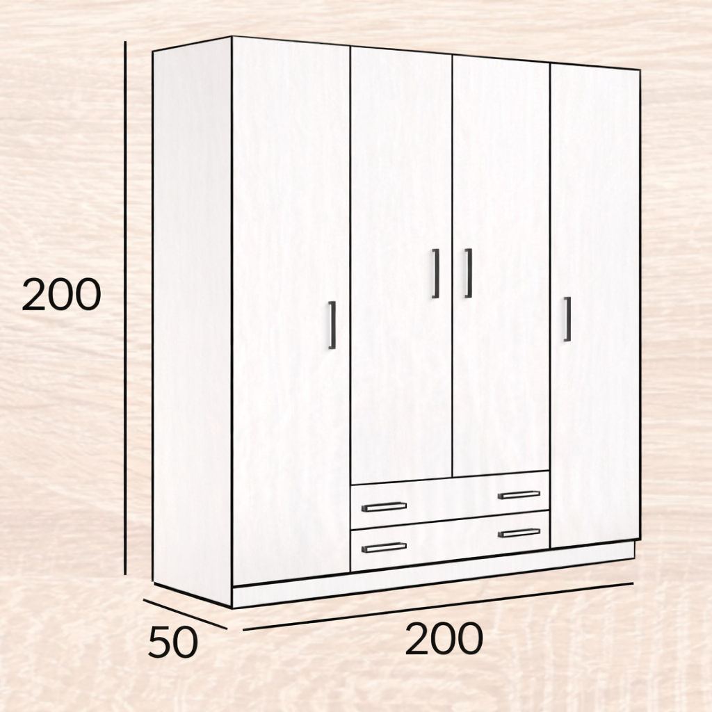 Armario MODELO ECO - 4 PUERTAS