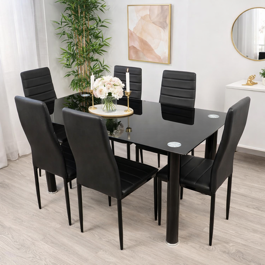 Conjunto Mesa y 6 Sillas MODELO ALBA