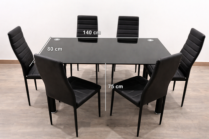 Conjunto Mesa y 6 Sillas MODELO ALBA