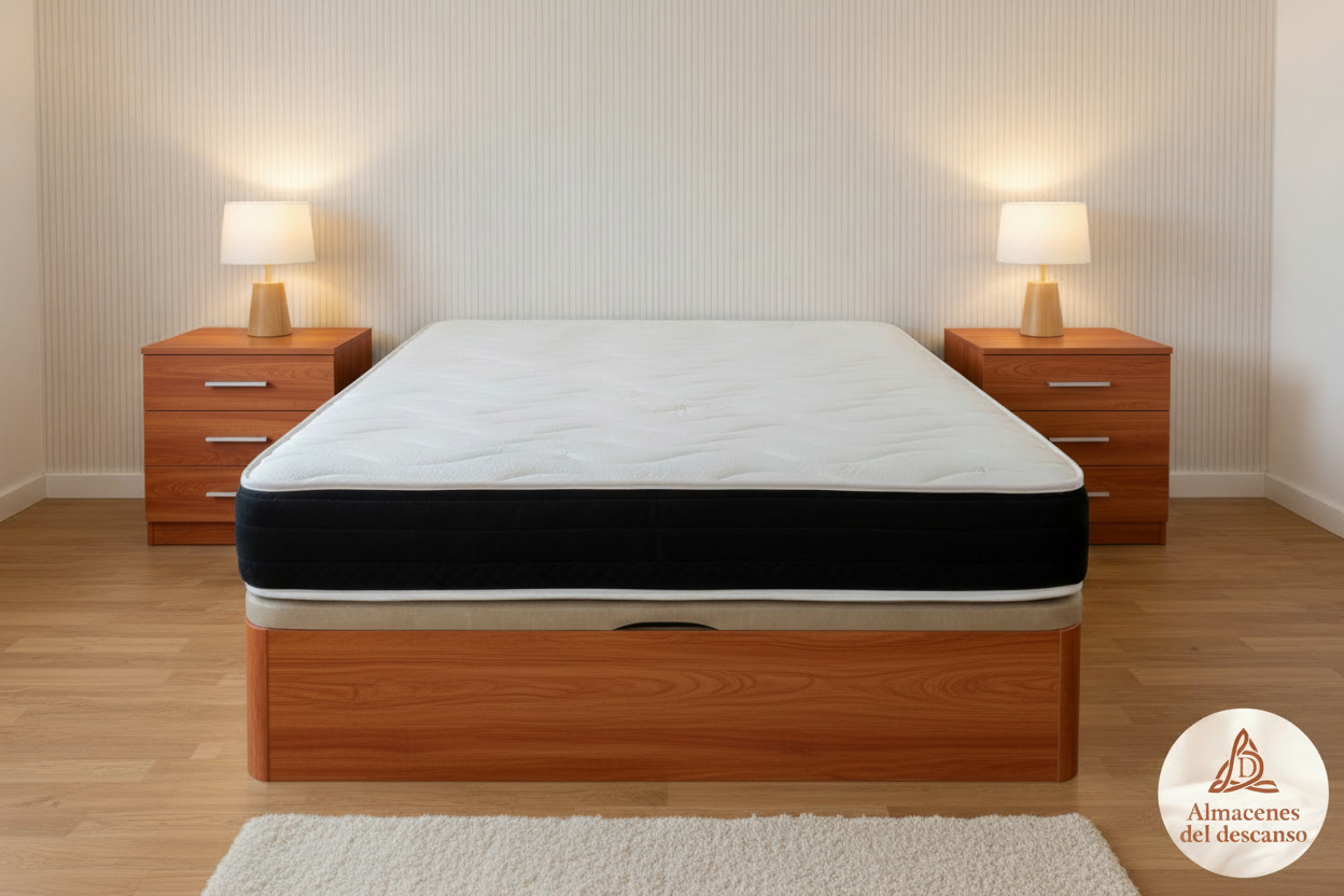 Canapé y mesitas color cerezo madera